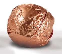 Copper Aluminium Foil Square for 30mm Choc